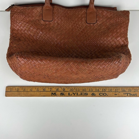 FALOR FRIENZE ITALIAN HANDWOVEN LEATHER WEAVE PURSE - Picture 14 of 15